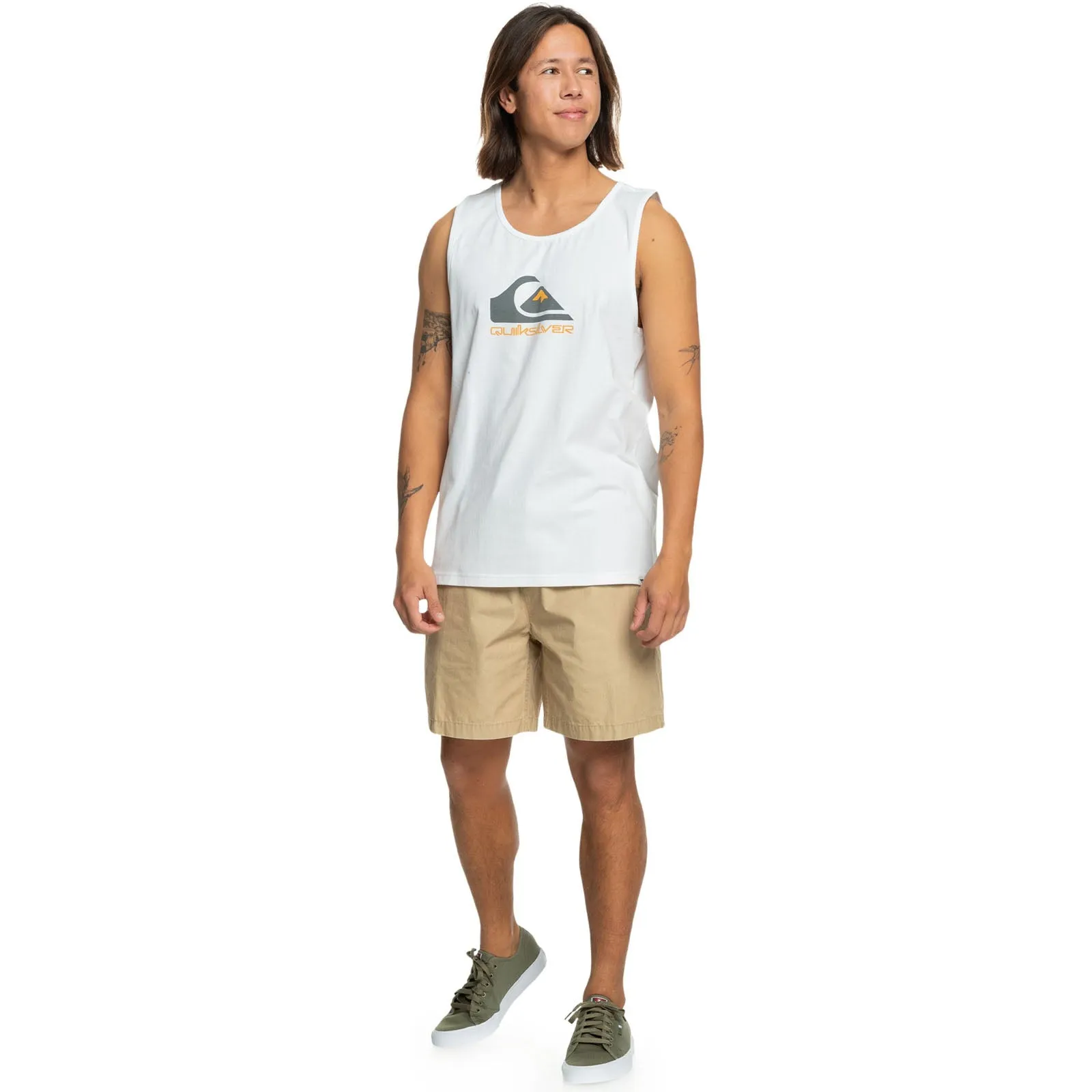 Quiksilver Mens Comp Logo Crew Neck Vest