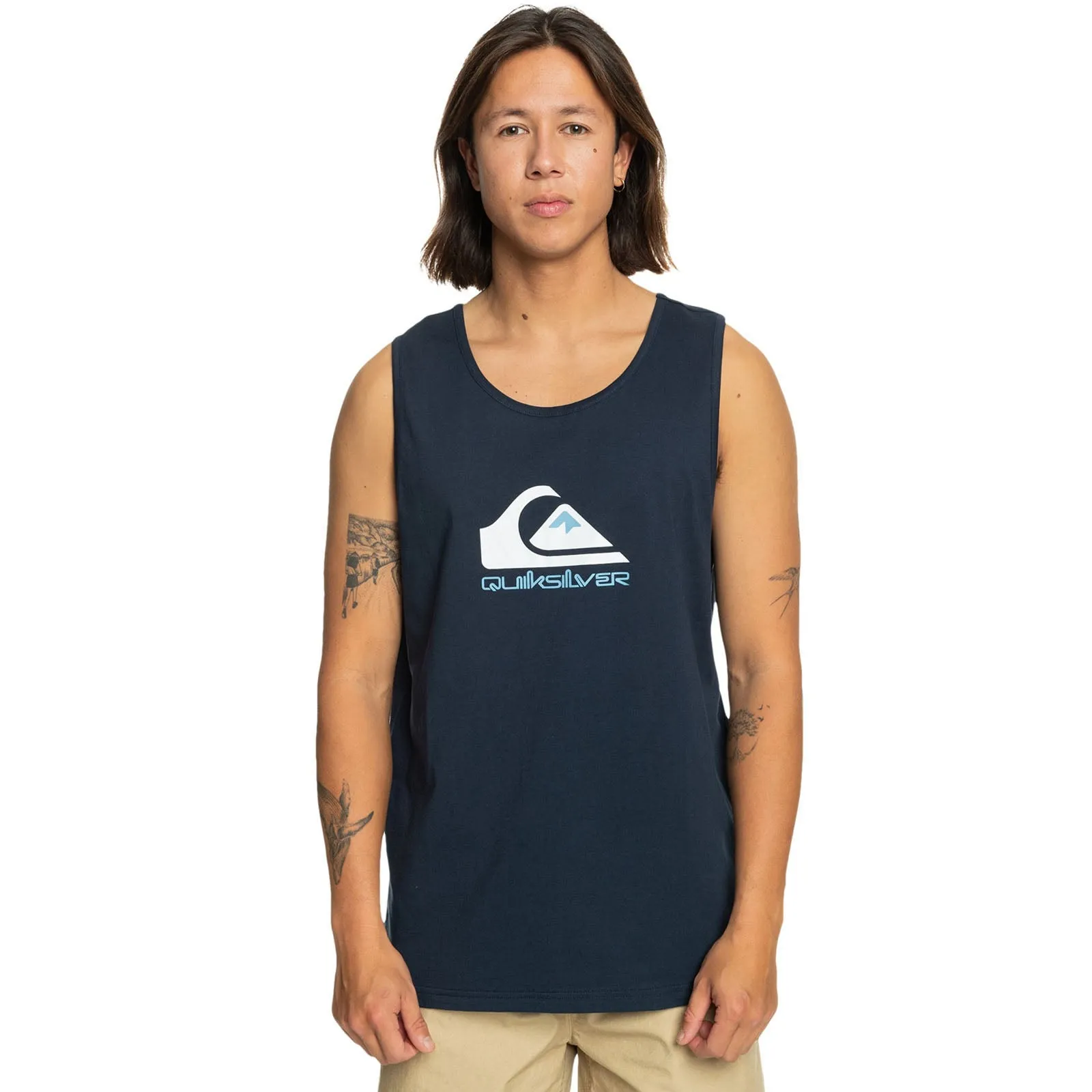 Quiksilver Mens Comp Logo Crew Neck Vest