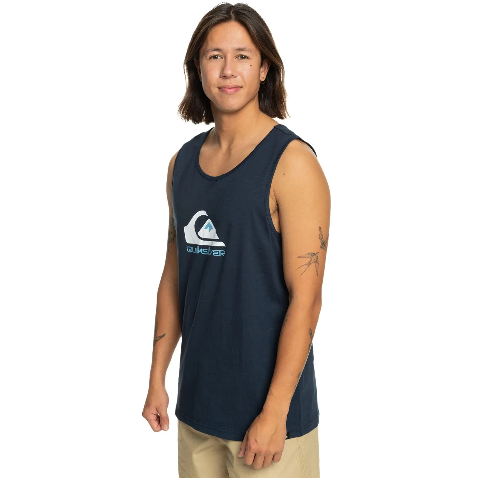 Quiksilver Mens Comp Logo Crew Neck Vest