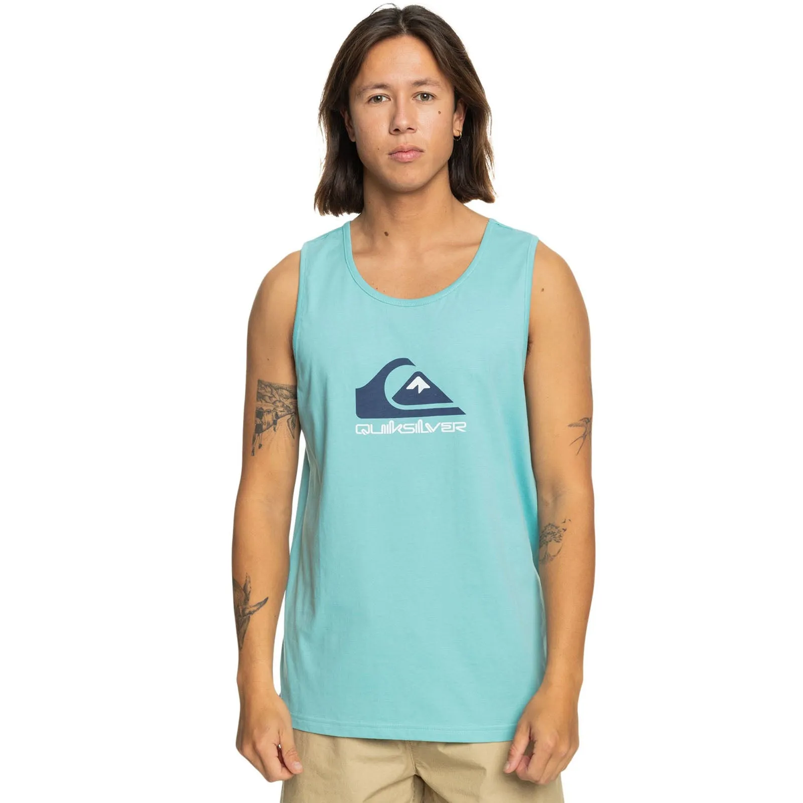 Quiksilver Mens Comp Logo Crew Neck Vest