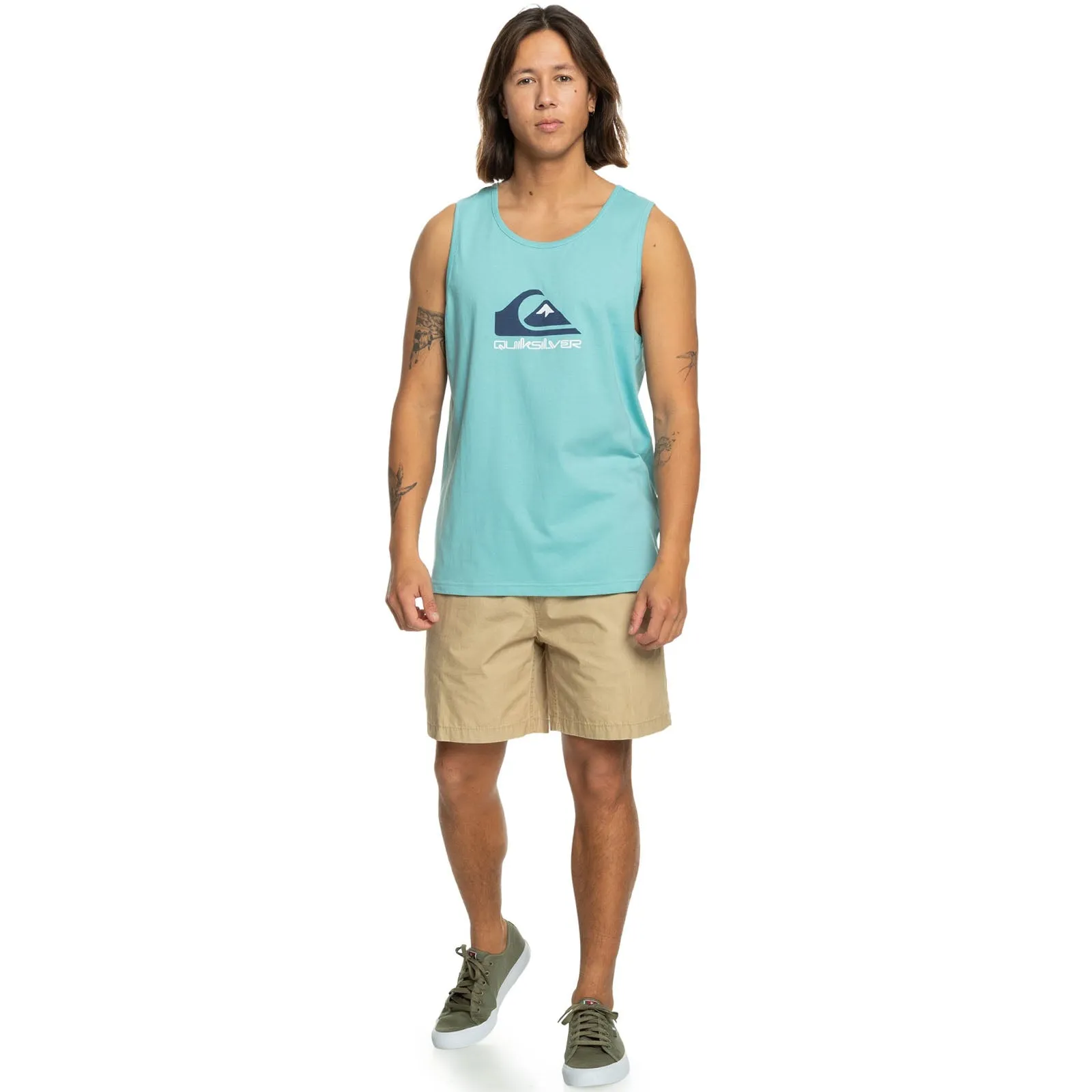 Quiksilver Mens Comp Logo Crew Neck Vest