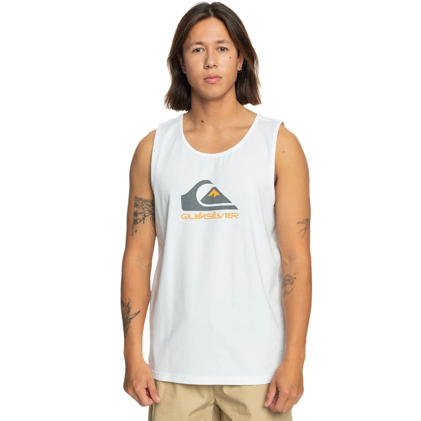 Quiksilver Mens Comp Logo Crew Neck Vest