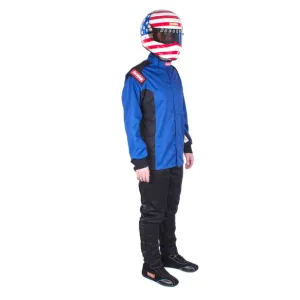 RaceQuip Single Layer Fire Suit Jacket - Blue - XL - 131926