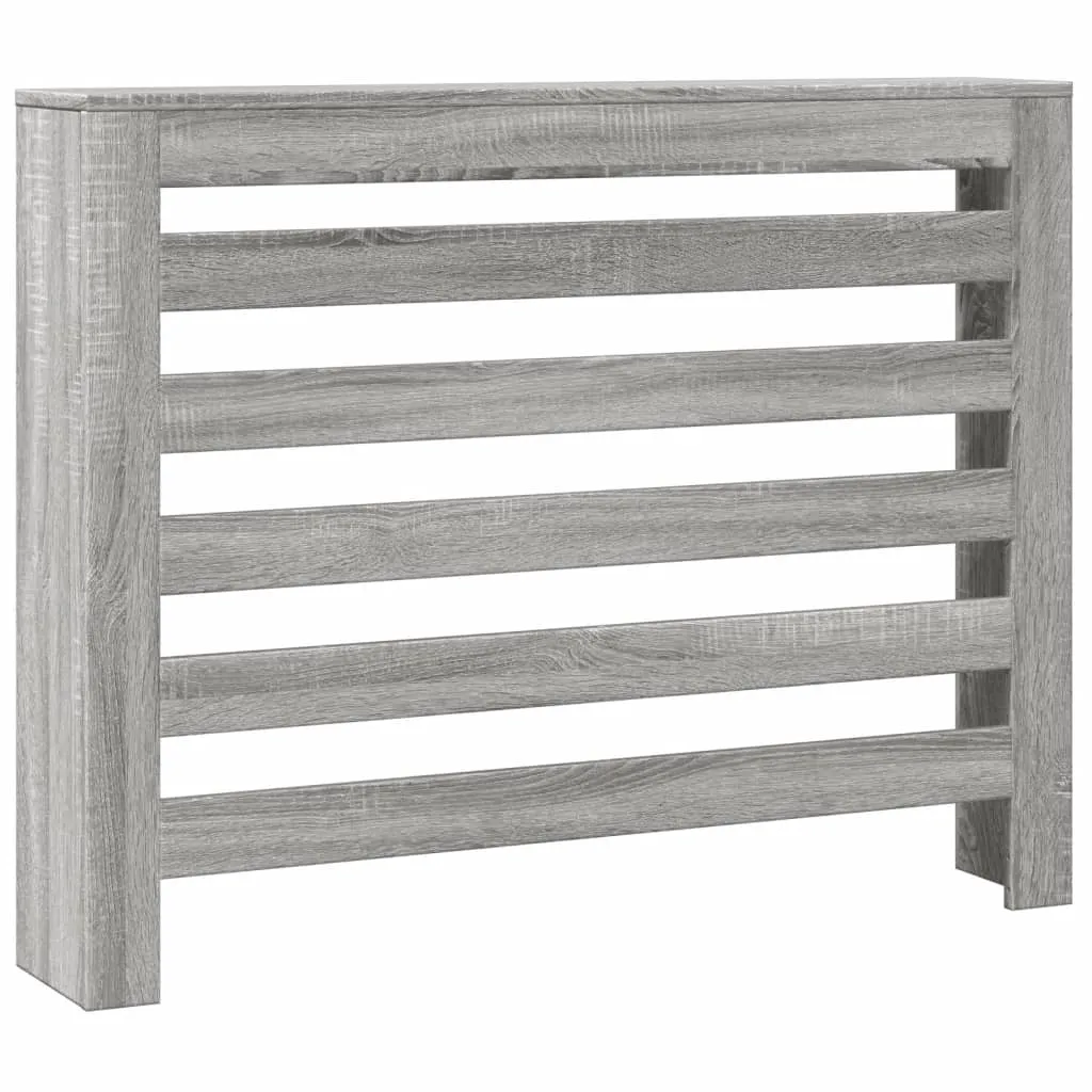 Radiator Cover Grey Sonoma 104x20x82 cm Engineered Wood