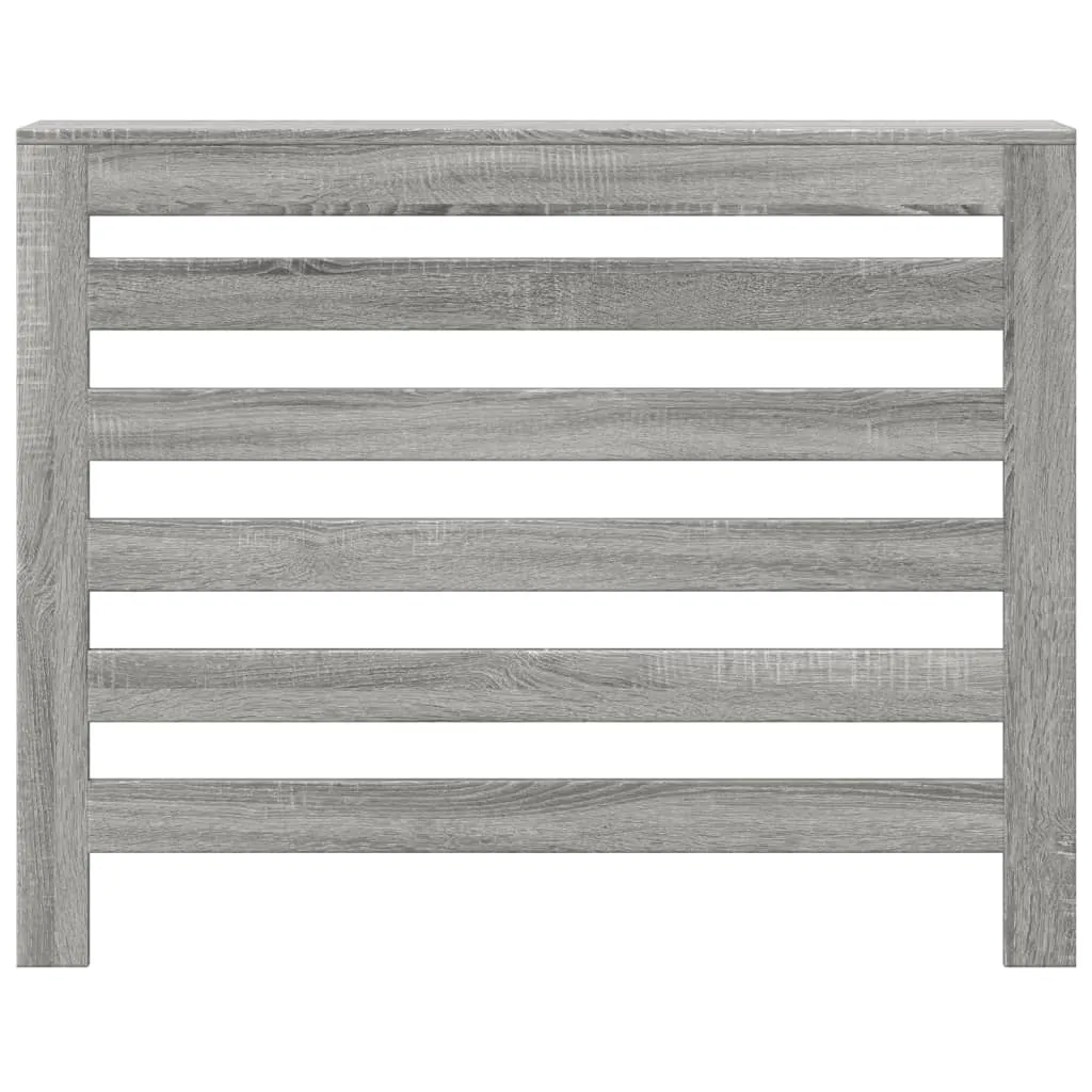 Radiator Cover Grey Sonoma 104x20x82 cm Engineered Wood