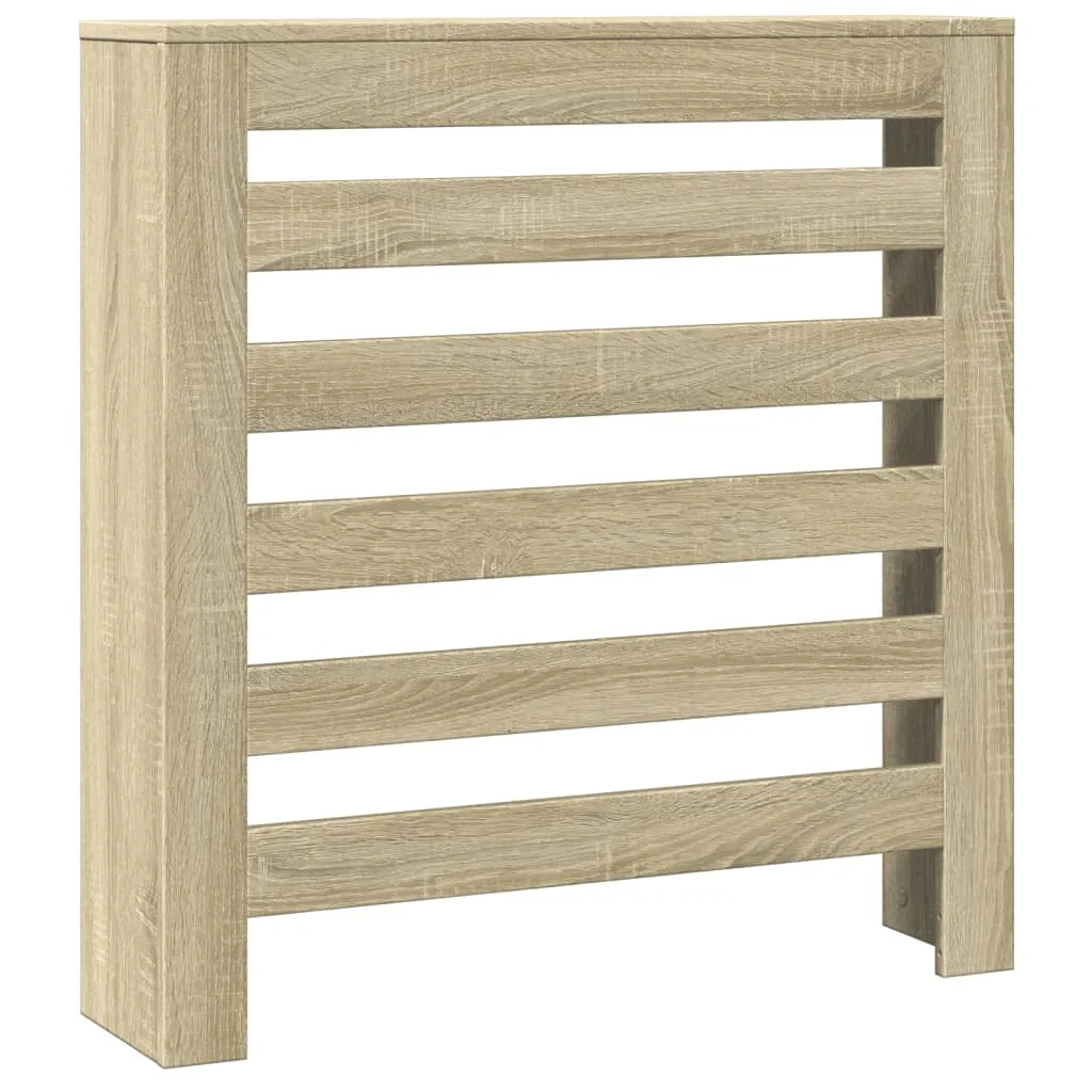 Radiator Cover Sonoma Oak 78x20x82 cm Engineered Wood