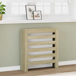 Radiator Cover Sonoma Oak 78x20x82 cm Engineered Wood