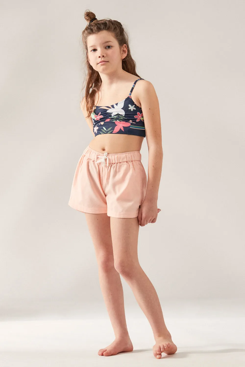 Roxy Una Mattina Girls Shorts - Peach Pearl