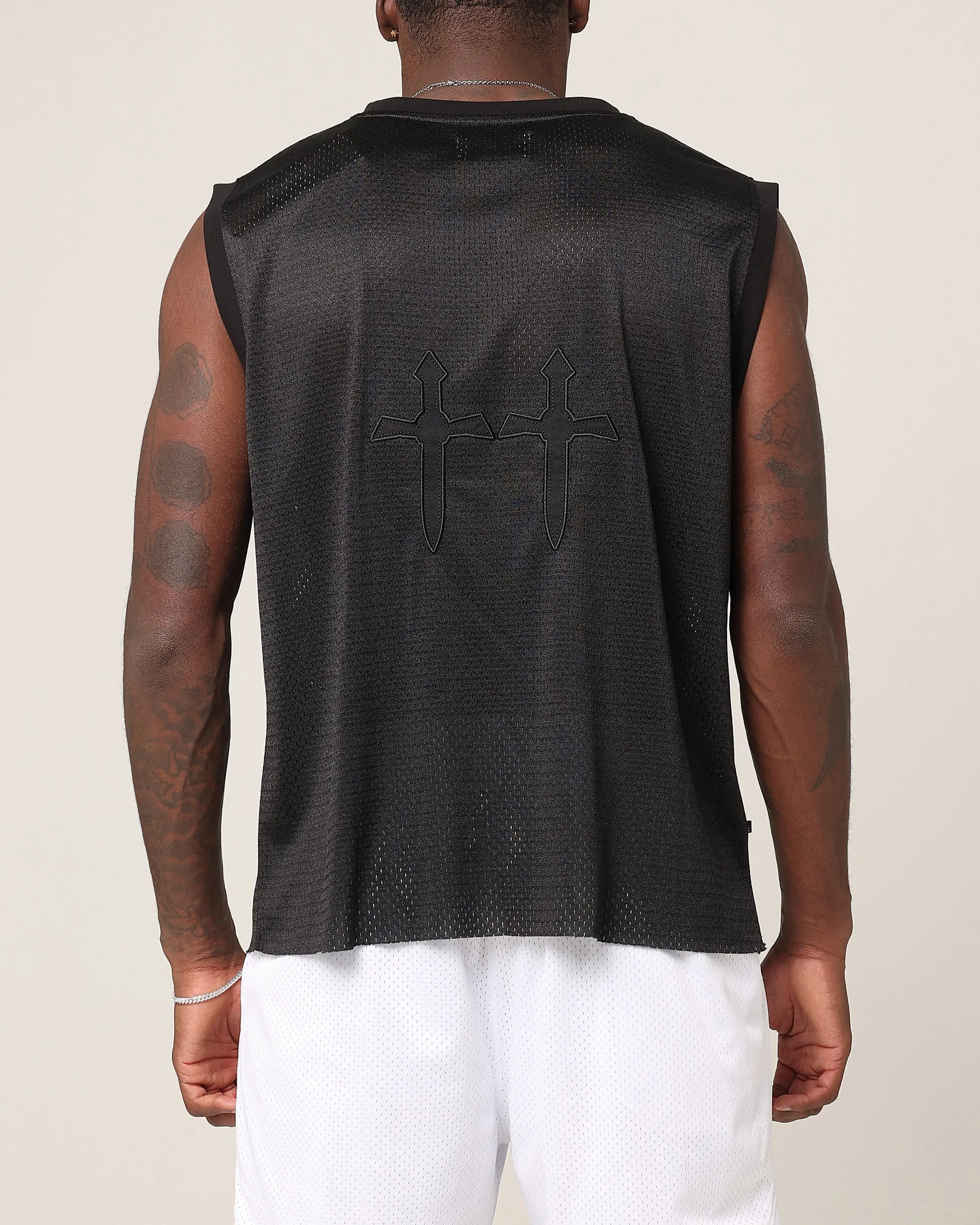 Saint Morta State Of Morta Mesh Singlet Black