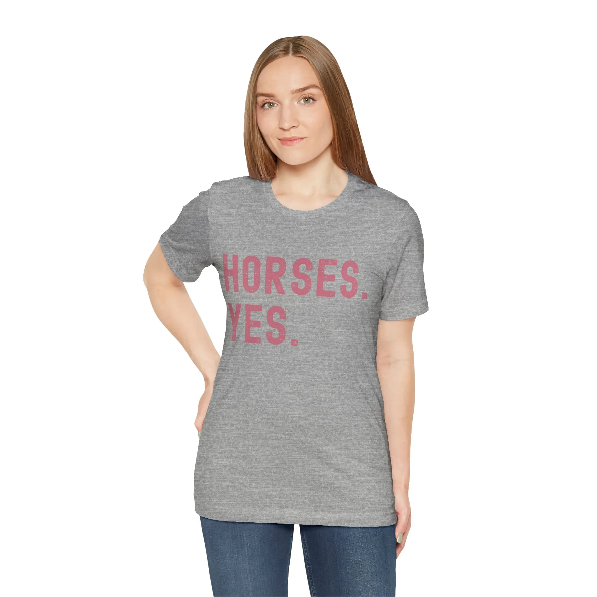 Soft Cotton Horse Lover Tee 🐴 [Horses.Yes.]