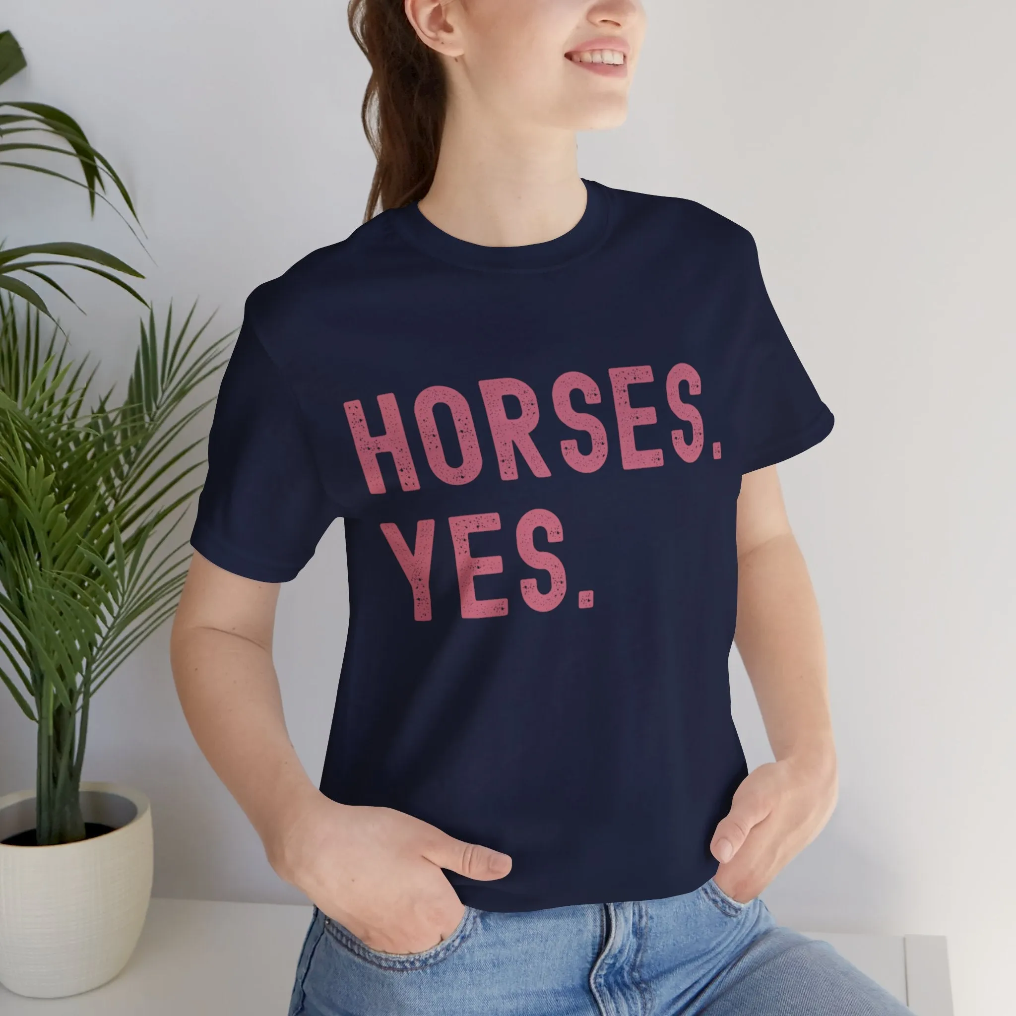 Soft Cotton Horse Lover Tee 🐴 [Horses.Yes.]