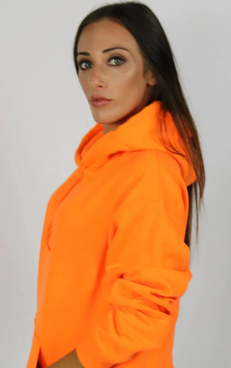 SXV  'PLAIN ORANGE’Cool Aesthetic Sweatshirt Hoodie