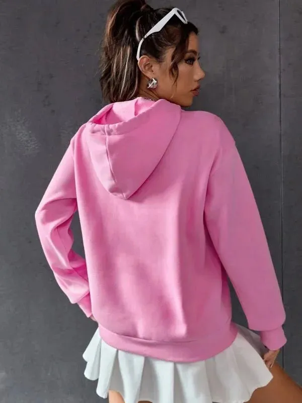 SXV Plain 'Pink' Solid Cool Aesthetic Sweatshirt Hoodie