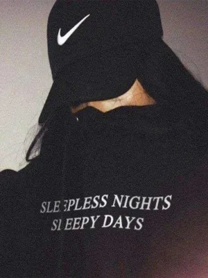 SXV  'sleepless nights , sleepy days’ Printed Cool Aesthetic Sweatshirt Hoodie