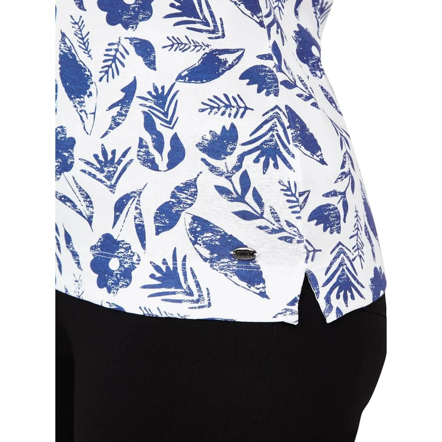 TIGI 14/16 Floral Stamp Print Top