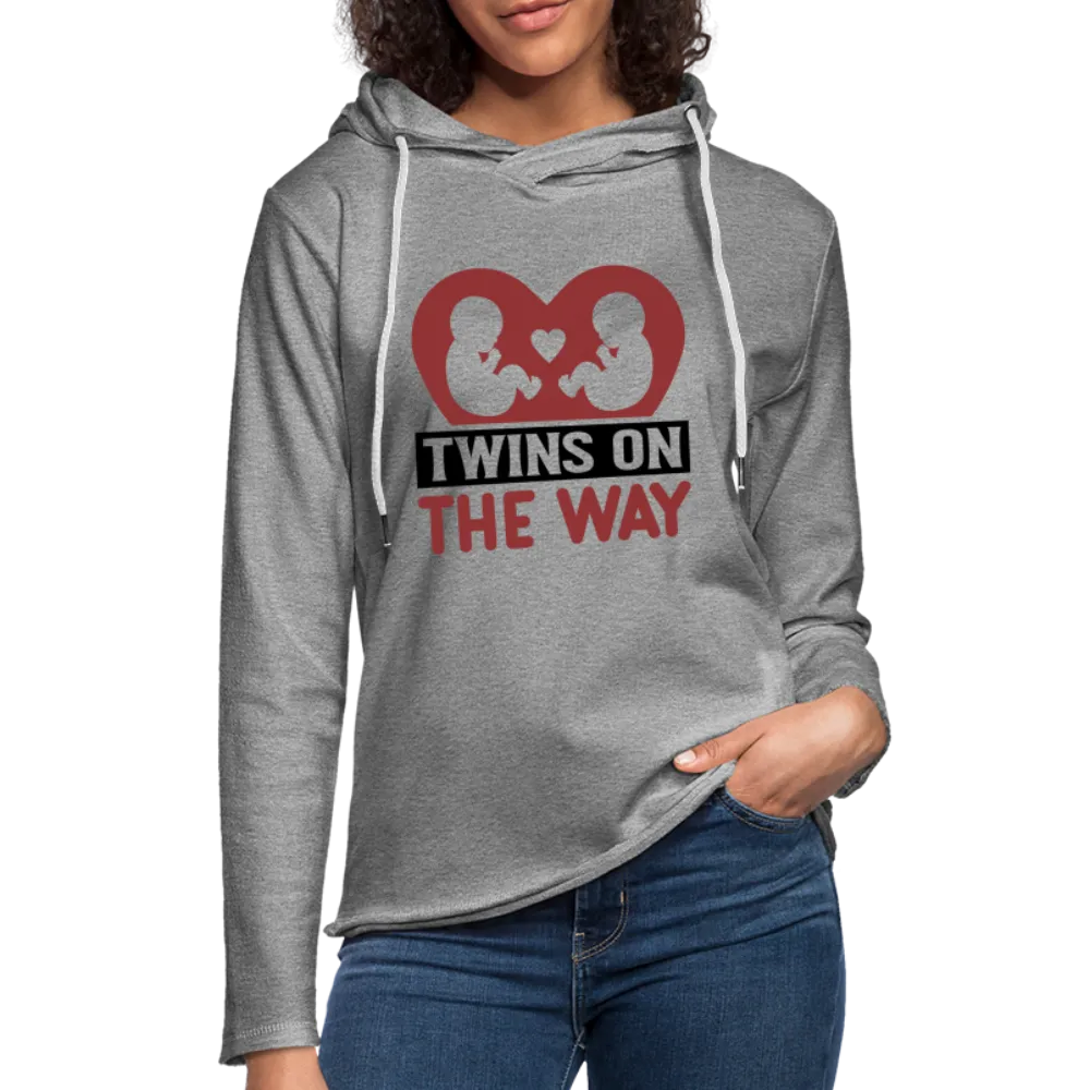 Twins on the Way Lightweight Terry Hoodie