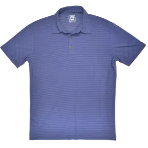 Two Tone Stretch Polo, Slate Blue