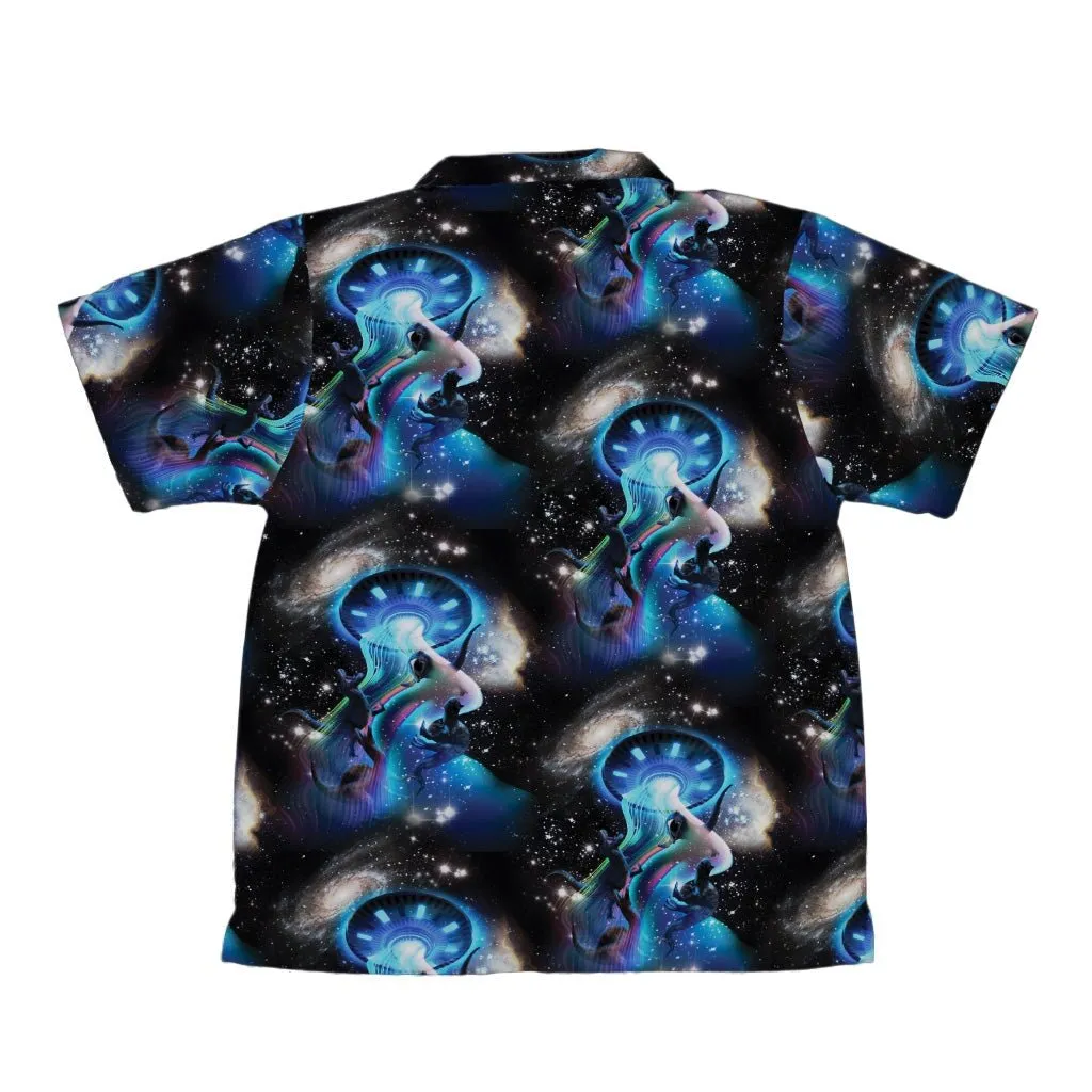 UFO Abduction of Dinosaurs Youth Hawaiian Shirt