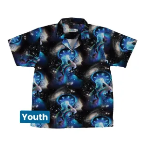 UFO Abduction of Dinosaurs Youth Hawaiian Shirt