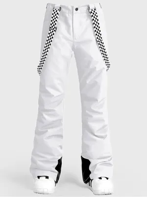 Women's Highland Bib Snowboard & Ski White Pants