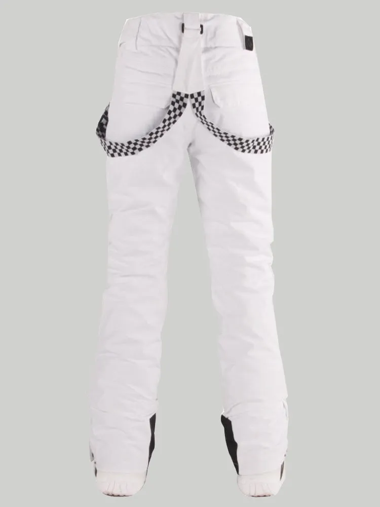 Women's Highland Bib Snowboard & Ski White Pants